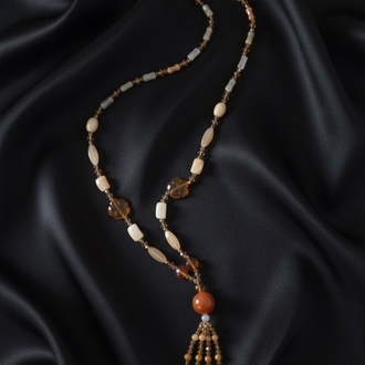 Carnelian Doğal Taş Kolye