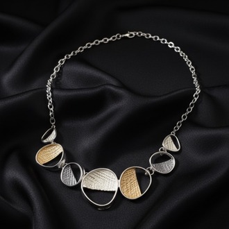 Çelik Silver Kabuk Kolye