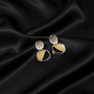 Çelik Silver Kabuk Küpe