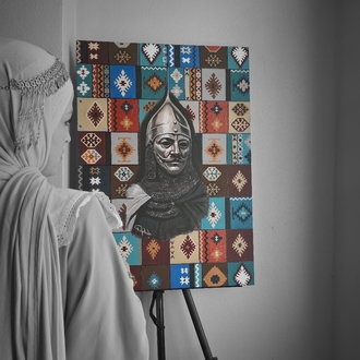 Türk kilim motifli kuman kıpçak