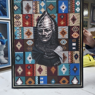 Türk kilim motifli kuman kıpçak