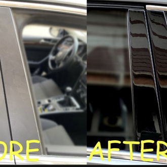Volkswagen Passat B8 B8.5 Kapı Direği Kaplama Piano Black Renk Özel Dizayn