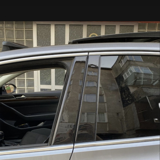 Volkswagen Passat B8 B8.5 Kapı Direği Kaplama Piano Black Renk Özel Dizayn