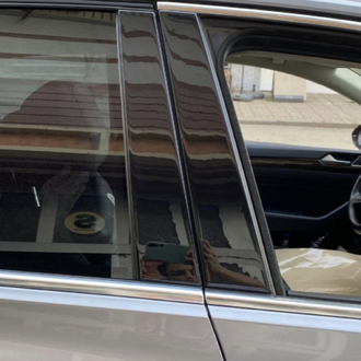 Volkswagen Passat B8 B8.5 Kapı Direği Kaplama Piano Black Renk Özel Dizayn