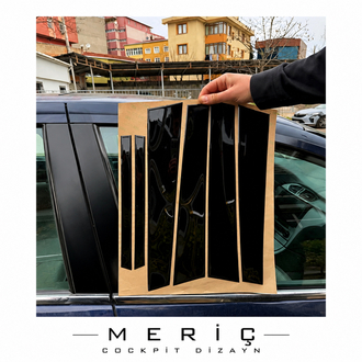 Renault Laguna 2 Piano Black Kapı Direkleri