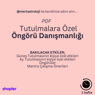 Tutulmalara Özel Öngörü Danışmanlığı (PDF)