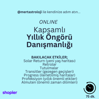 Kapsamlı Yıllık Öngörü Danışmanlığı (Online)