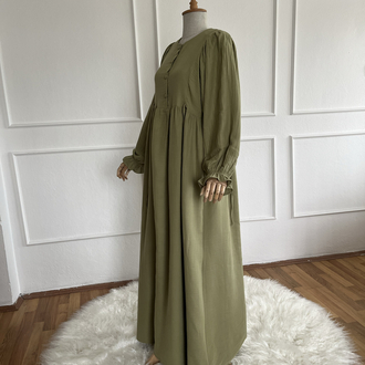Yandan Bağlamalı Müslin elbise ÇAĞLA YEŞİLİ