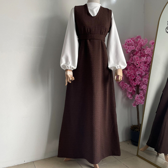 Acı kahve jile modeli ve gömlek takım