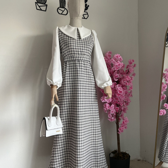 Chanel kumaştan üretilmiş elbise modelimiz
