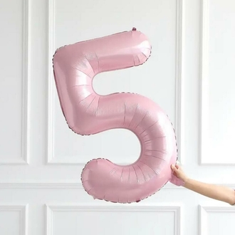 34 İNÇ PEMBE 5 FOLYO RAKAM BALON
