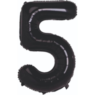 FOLYO RAKAM BALON SİYAH 5