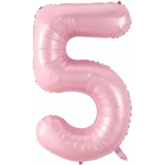 34 İNÇ PEMBE 5 FOLYO RAKAM BALON