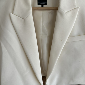 Kreş crop ceket krem 