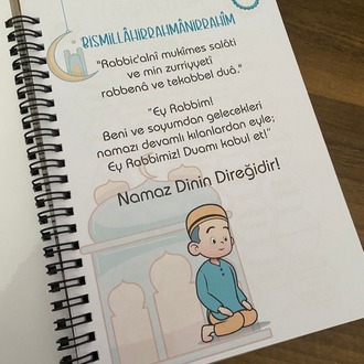Kişiye Özel Çocuk Namaz Defteri - Erkek