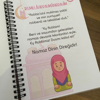 Kişiye Özel Çocuk Namaz Defteri - Kız 