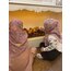 Şeker desenli Mihra kids başörtü
