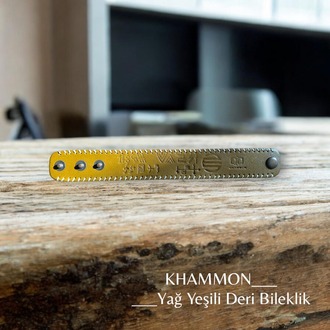 KHAMMON 1.SINIF VAKETA DERİ BİLEKLİK