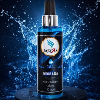 MEYRS 150 ml Parfümlü Kolonya – AQUA – Uzun Kalıcılık – Renkli Şişe
