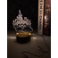 3D LED GECE LAMBASI