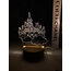 3D LED GECE LAMBASI