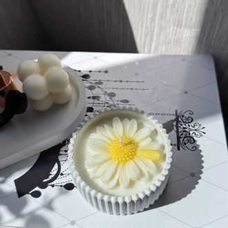 Taştozu papatyalı soya mumu