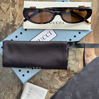 Gucci unisex gold/kahve gözlük(Full set)