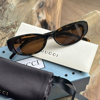 Gucci unisex gold/kahve gözlük(Full set)