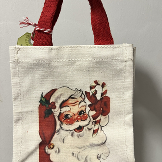 Noel Baba Canvas Hediye Poşeti