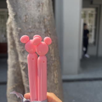 Mickey Pembe Çatal Kaşık Takımı