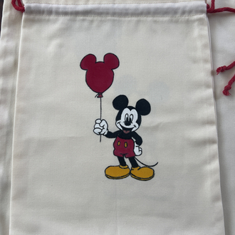 Mickey Mouse Büzgülü Organizer Çanta Seti