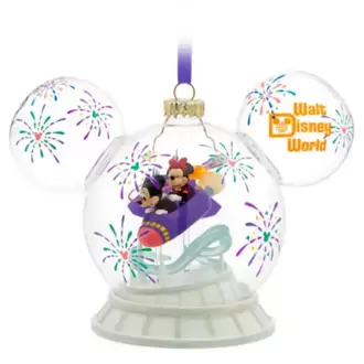 Disney Parks Mickey Minnie Space Mountain Yılbaşı Süsü