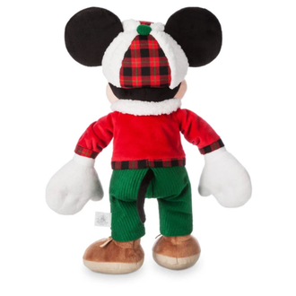  Disney Store Mickey Mouse Plush 2017 Christmas Lumberjack 