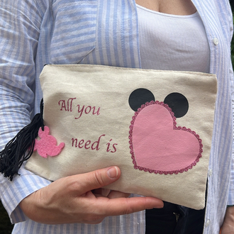 All You Need is Love Mickey Organizer Çanta