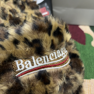 BALENCİAGA FUR SLİDES LEOPARED