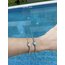 Zirkon taşlı silver kalp Pandora charm bileklik