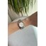 Beyaz kadran silver çelik unisex saat 