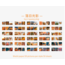 Sarı Temalı 30 Yaprak Sticker Albümü