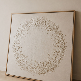 IVORY WREATH RÖLYEF DOKULU TABLO