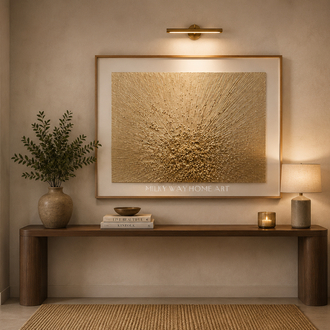 SUNBURST RÖLFEN GOLD DOKULU TABLO