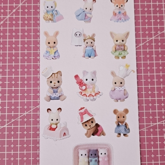 Slyvian ailesi sticker sayfası