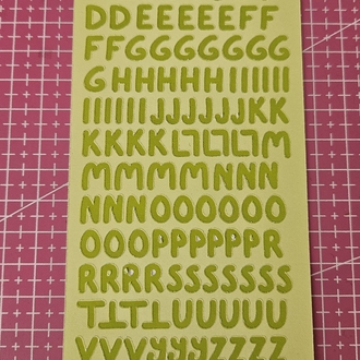 Harf sticker sayfası