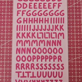 Harf sticker sayfası