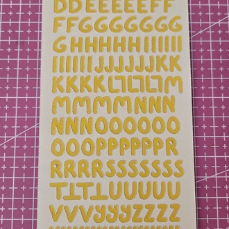 Harf sticker sayfası