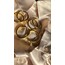 GOLD ÇELİK BÜYÜK HALKA KÜPELER