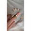 VAN CLEEF BEYAZ SEDEFLİ ÇELIK YÜZÜK