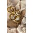 GOLD ÇELİK BÜYÜK HALKA KÜPELER
