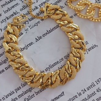 22 K Altın kaplama Gurmet bileklik