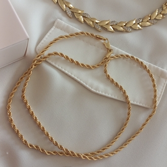 14 K XUPİNG MARKA 60 CM KOLYE