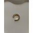 Gold yuvarlak taşlı earcuff